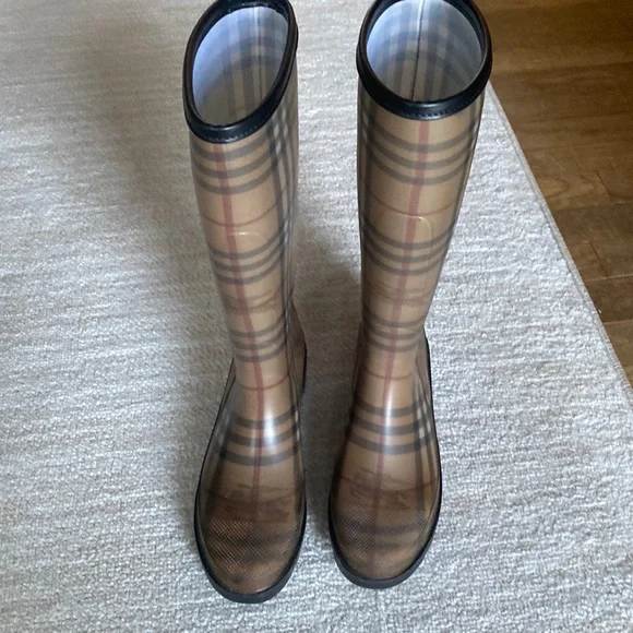 Burberry Tall Classic Rain Boots - Picture 1 of 6